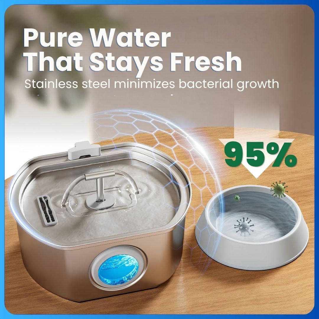 Pura Stainless Steel Water Fountain