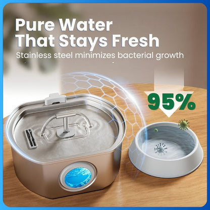 Pura Stainless Steel Water Fountain