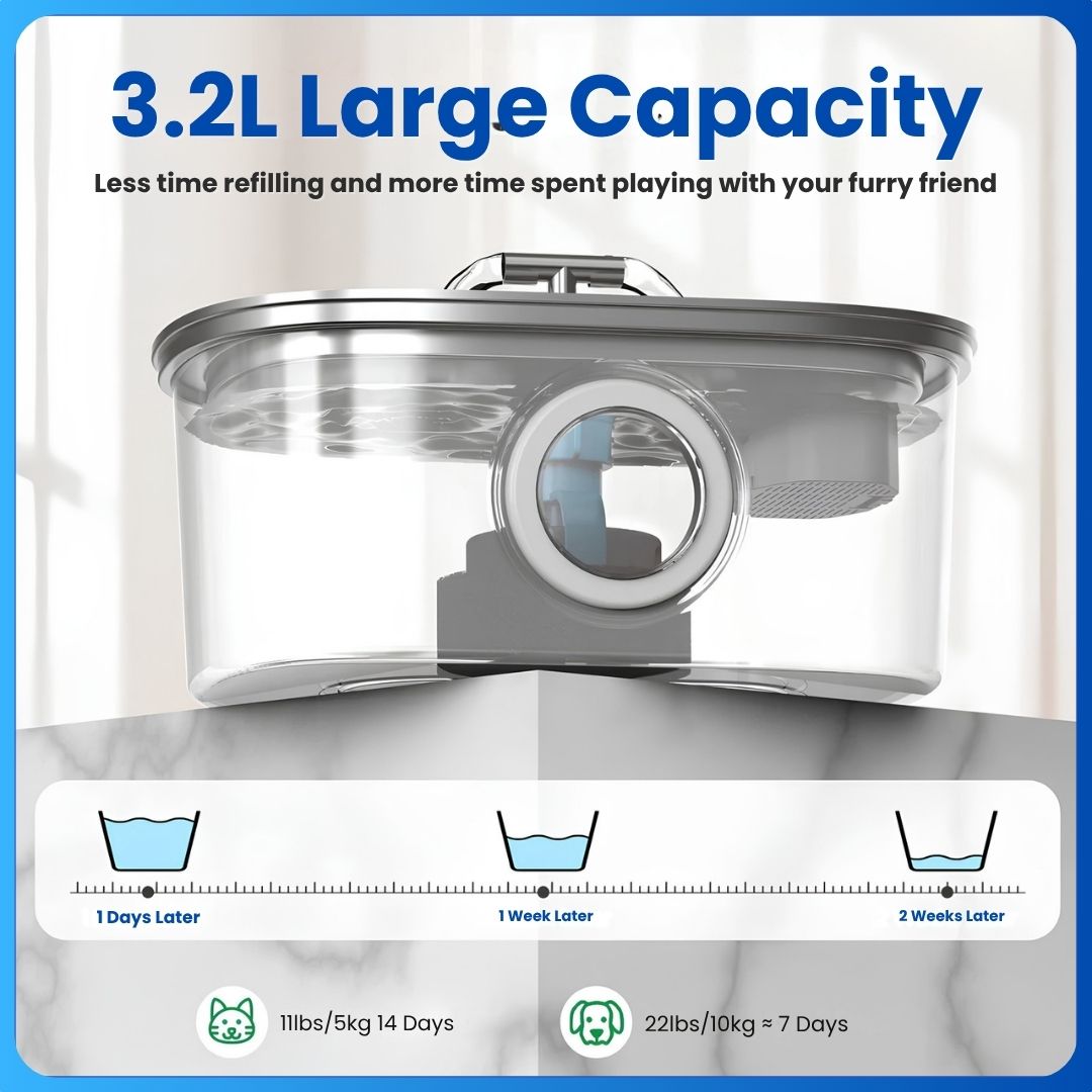 Pura Stainless Steel Water Fountain